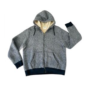 ★ Old Navy Unisex Blue Sherpa Zip Up hoodie - Dark Blue ★